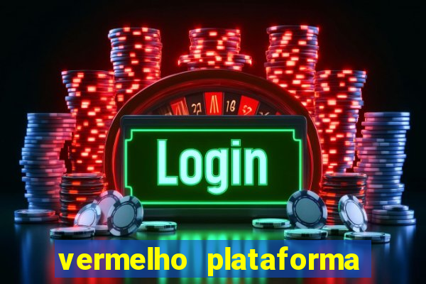 vermelho plataforma de jogos